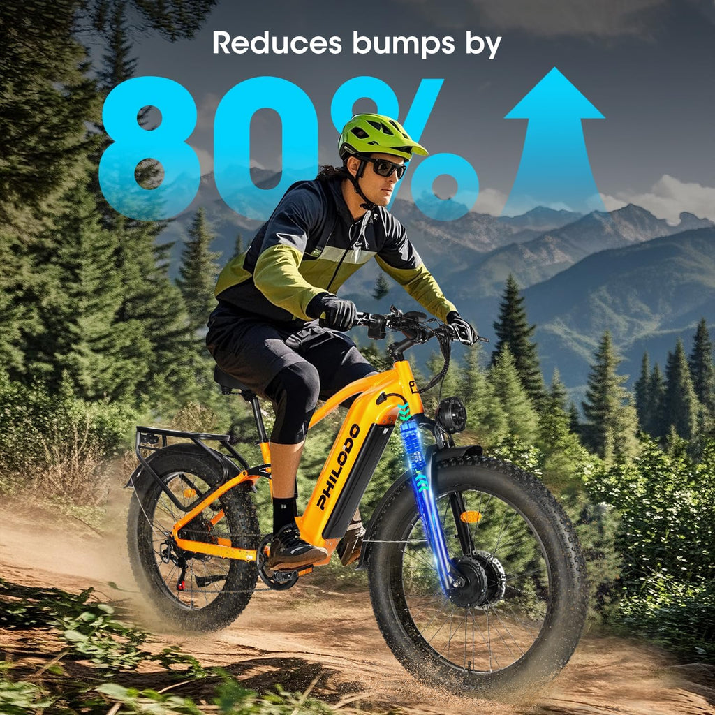 Falcon 60V 32AH Off-Road Electric Bike - 5000W Dual Motor Hunting Ebike, Fat Tire Full Suspension Dirt Bike for Adults, Long Range Snow/Sand Electric Bicycle