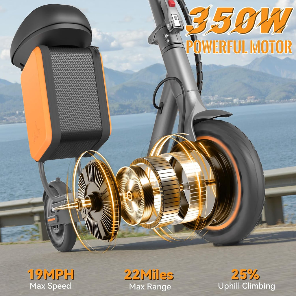 Aovowheel Electric Scooter for Adults, Folding E Scooter with 250W-500W Motor 16-24 Mph Top Speed, Max 15-60Miles Long Range,6.5''/8.5''/10''/14'' Solid Tires Commuting Scooters, Dual Brakes