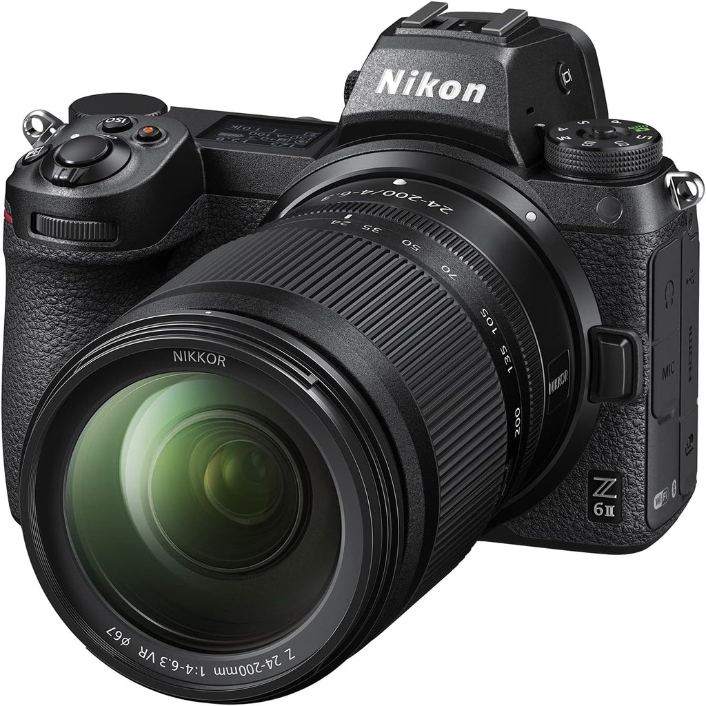 Nikon Z 6II Full-Frame Mirrorless Camera Bundle with NIKKOR Z 24-200mm F4-6.3 Telephoto Zoom VR Lens, and Nikon FTZ II Mount Adapter (3 Items)
