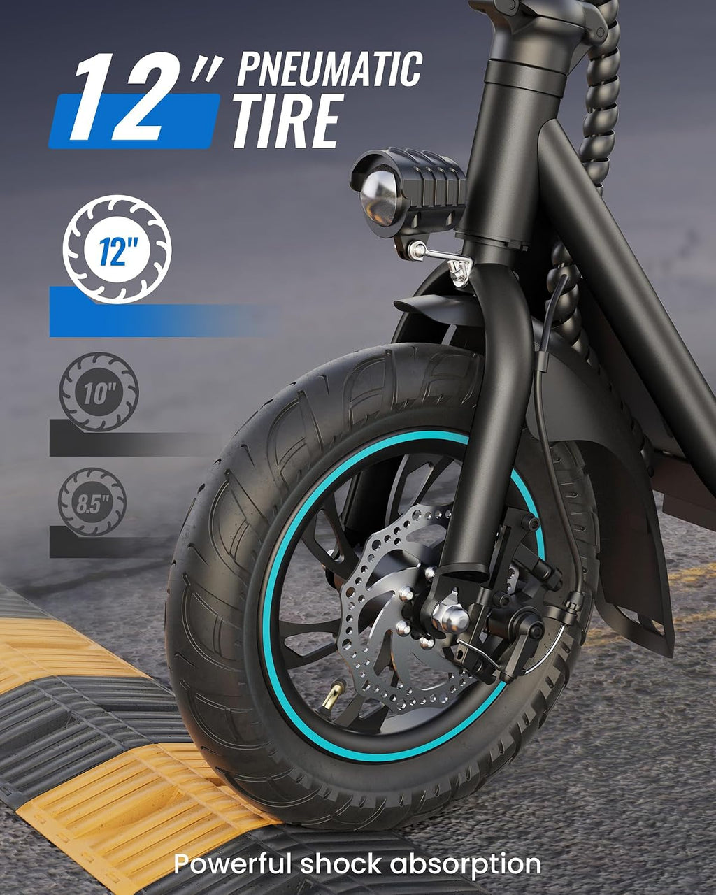 URBANMAX X2 Electric Scooter for Adults with Basket, 12' Adult Electric Scooters for Teens with Max 20 Miles & 18.6MPH Power by 550W, Foldable Electric Scooter for Commuting