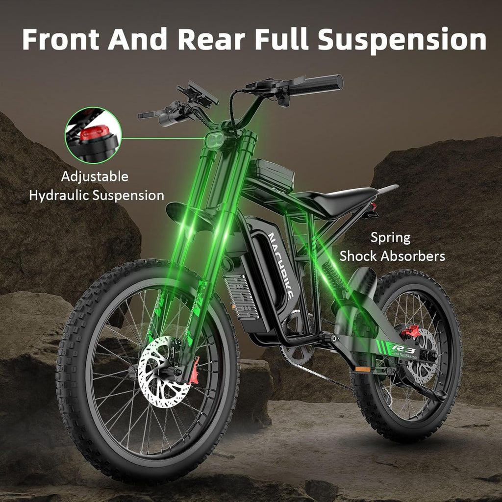 Electric Dirt Bike for Adults, 6000W Peak 40MPH Electric Bike with 60V 1200Wh Battery E Dirt Bike with Pedals 50Miles Max Range, 19'' Motorcycle Tires, Hydraulic Brakes&Full Suspension