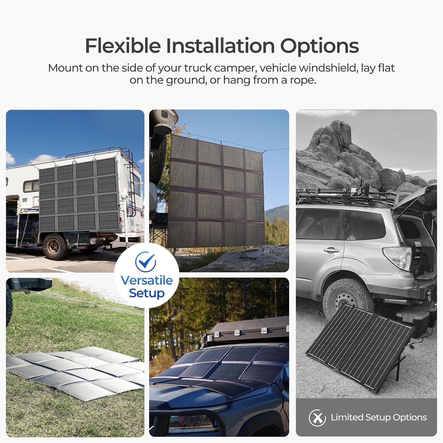 Renogy 400 Watt Solar Panel Blanket, N-Type Portable Foldable Solar Panels 25% High Efficiency, Lightweight 16-Fold Space-Save, Fast Setup for Camping, RV, SUV, Pickup Truck, Marine, Off-Grid Outdoor