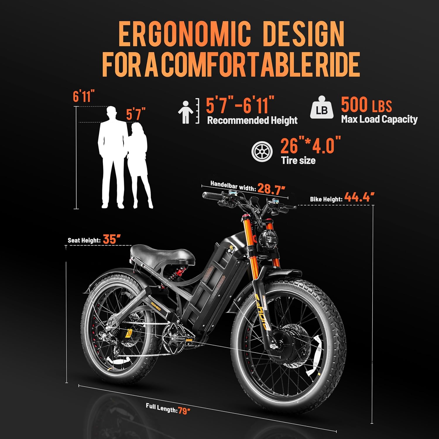 eAhora 2025 Romeo Pro 2 Electric Bike for Adults 4000W Dual Motor Electric Bicycle 46MPH 52V 70Ah 200+Miles Long Range 26 * 4.0 Fat Tire Full Suspension Electric Mountain Bike with Rack+Basket Green
