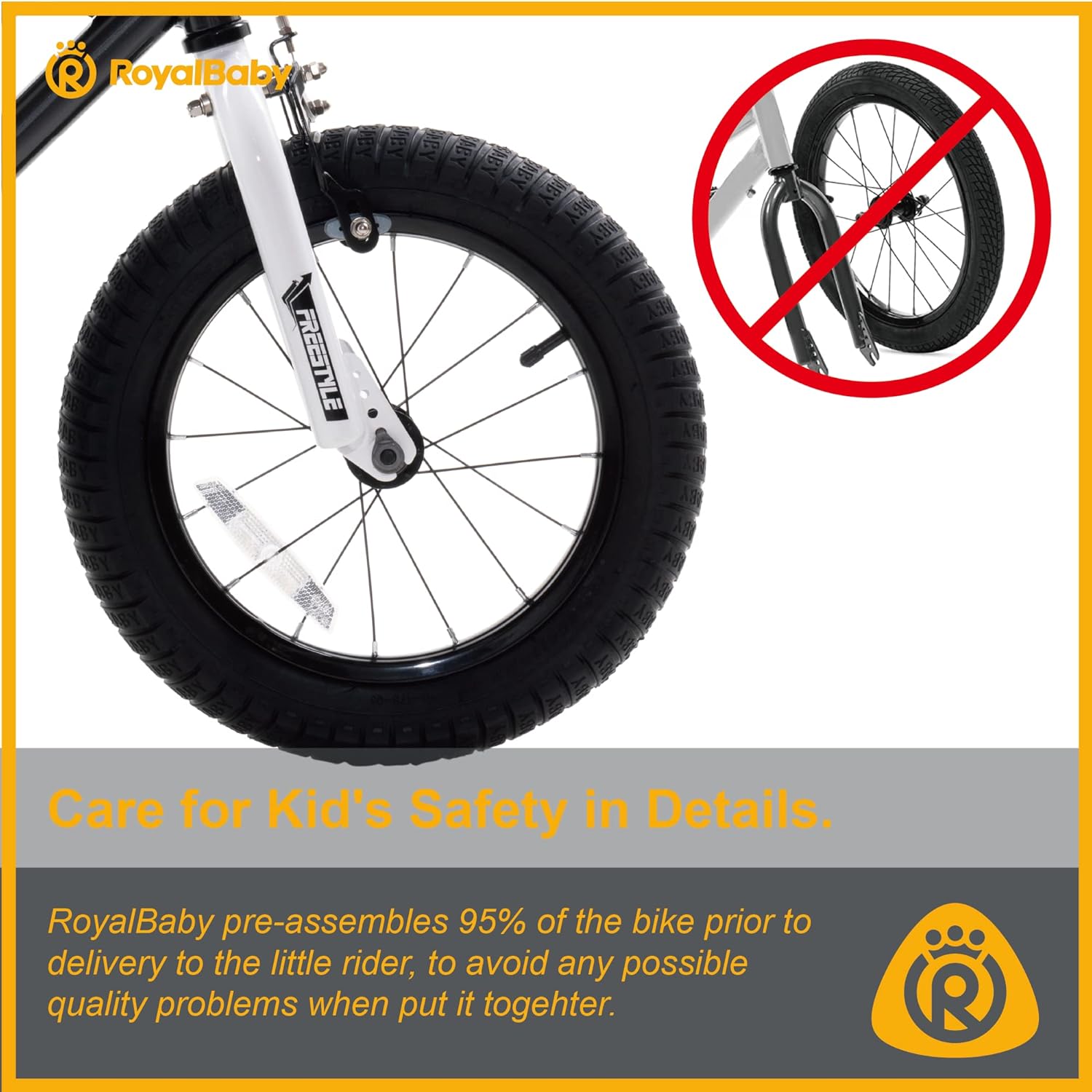 RoyalBaby Kids Bike Freestyle Classic 12 14 16 18 Inch Children Bicycle for Ages 3-10 Years Toddler to Big Kids