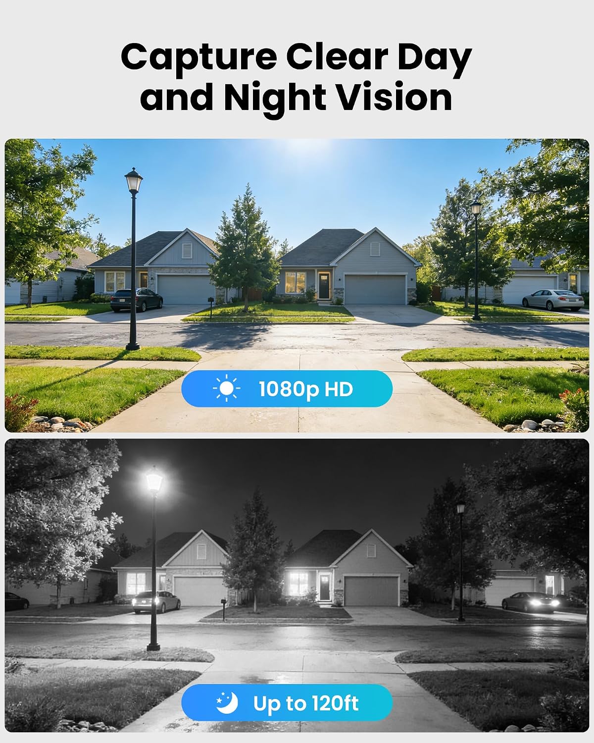 ZOSI 16CH 3K Lite Wired Security Camera System with Audio, AI Human/Vehicle Detection, 120FT Night Vision, 16 x 1080P Metal Indoor Outdoor Cameras, 16 Channel CCTV DVR with 2TB HDD for 24/7 Recording