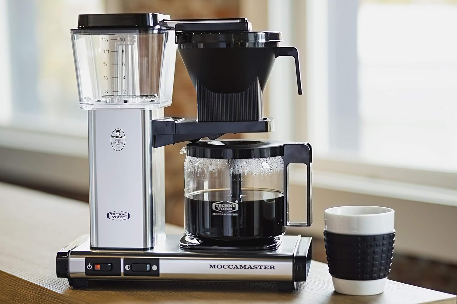 Technivorm Moccamaster 59616 KBG, 10-Cup Coffee Maker, 40 oz, Polished Silver