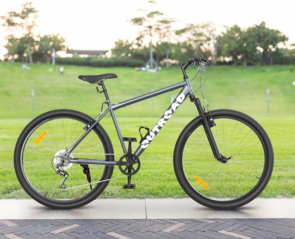 Betterland 26 Inch Mountain Bike with Adjustable Ergonomic Seat, 7/21 Speed Adult Bike with Dual V Brakes, Outdoor Cycling Bike with High Carbon Steel Frame and Front Suspension