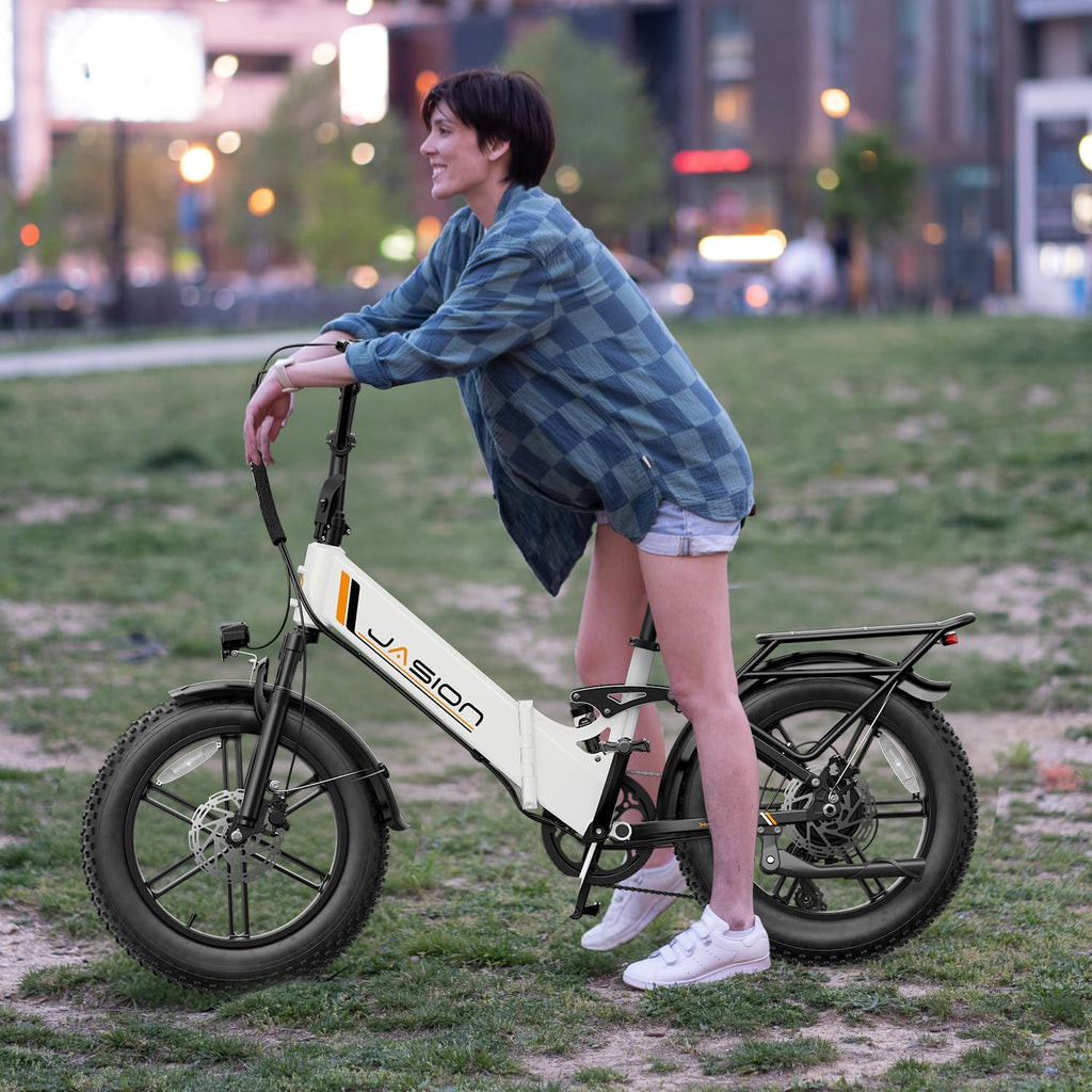 Jasion X Hunter ST 20' Electric Bike for Adults,Peak 1400W Motor,30MPH Max Speed Foldable Ebike,71 Miles Range Folding E Bicycles,624WH Battery,Hydraulic Disc Brakes,UL 2849 Certified