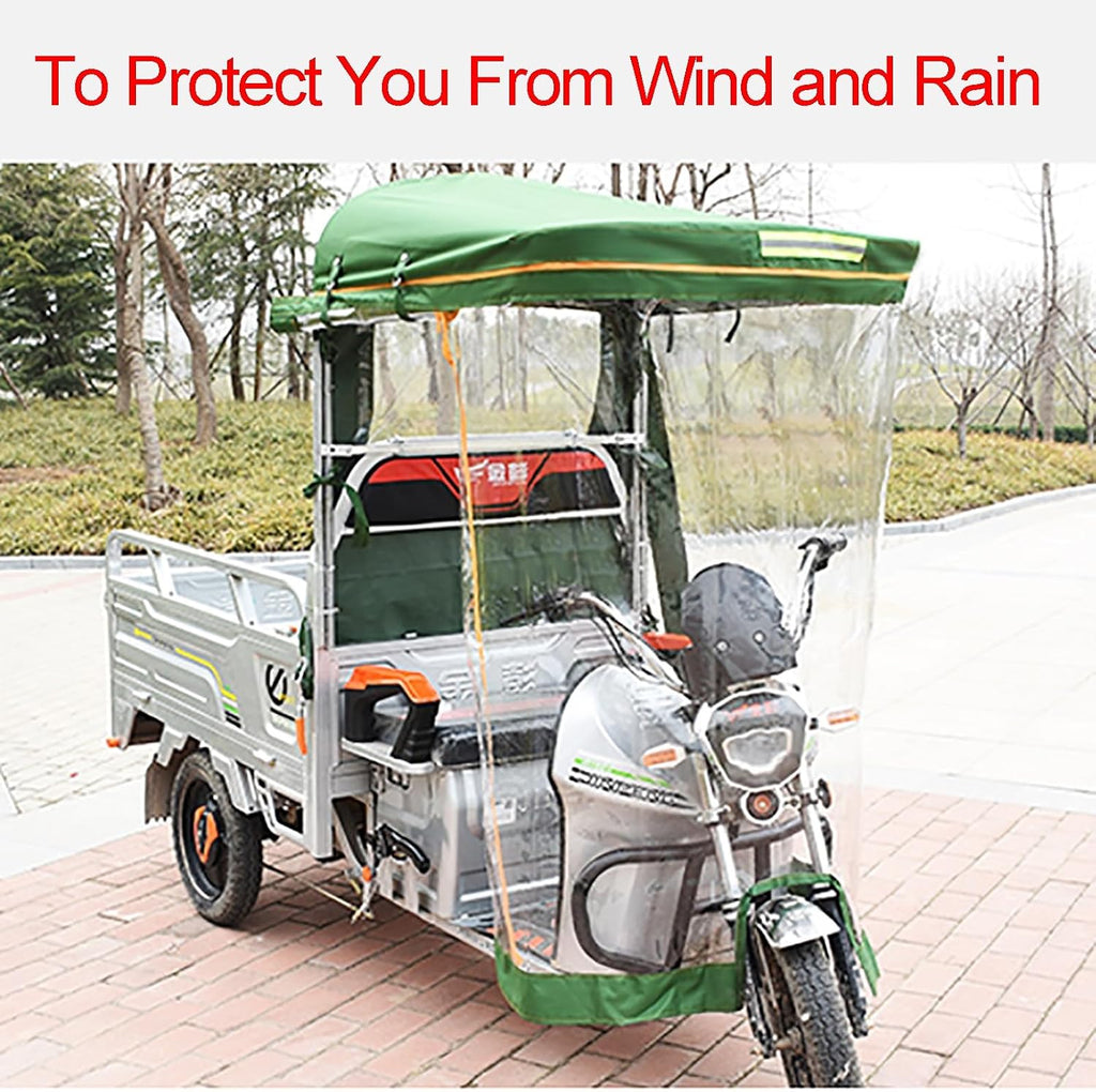 Adult Tricycle Cover,Ideal for Heavy Duty Electric Tricycle,Motorcycles or SANBENGZI Outdoor Riding, 3-Wheel Bike Riding from Rain,Dust,and Sun ( Color : Blue , Size : 85cm/33.5in )