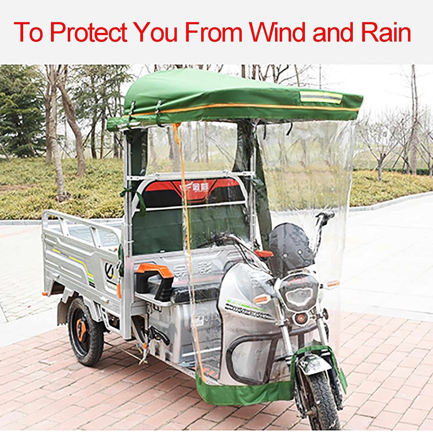 Adult Tricycle Cover,Ideal for Heavy Duty Electric Tricycle,Motorcycles or SANBENGZI Outdoor Riding, 3-Wheel Bike Riding from Rain,Dust,and Sun ( Color : Blue , Size : 85cm/33.5in )