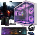 MTG Khuno Gaming Tower PC-Intel Core i7 8th Gen, RTX 2060S 8GB 256bits, 16GB RGB ARGB Ram, 2TB Nvme, 2TB HDD, 27 Inch Monitor, Gamer Bundle Combo Webcam, Windows 11 Pro