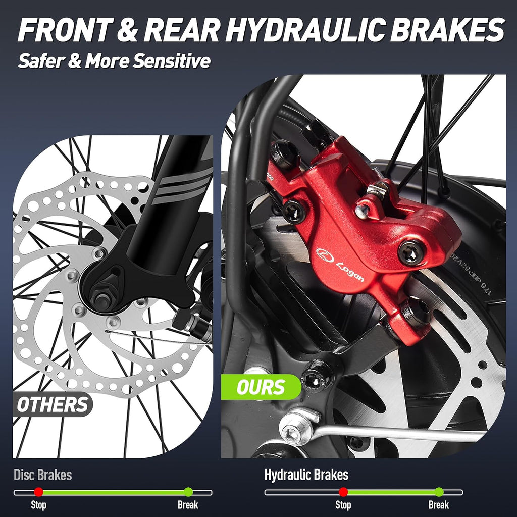 Dual Motor Ebike 8000W Peak for Adults - 58V Max-Output 36AH Battery 24 Inch Fat Tire Electric Bike LCD Display Fast 47MPH 105 Miles Range for Hunting Fishing