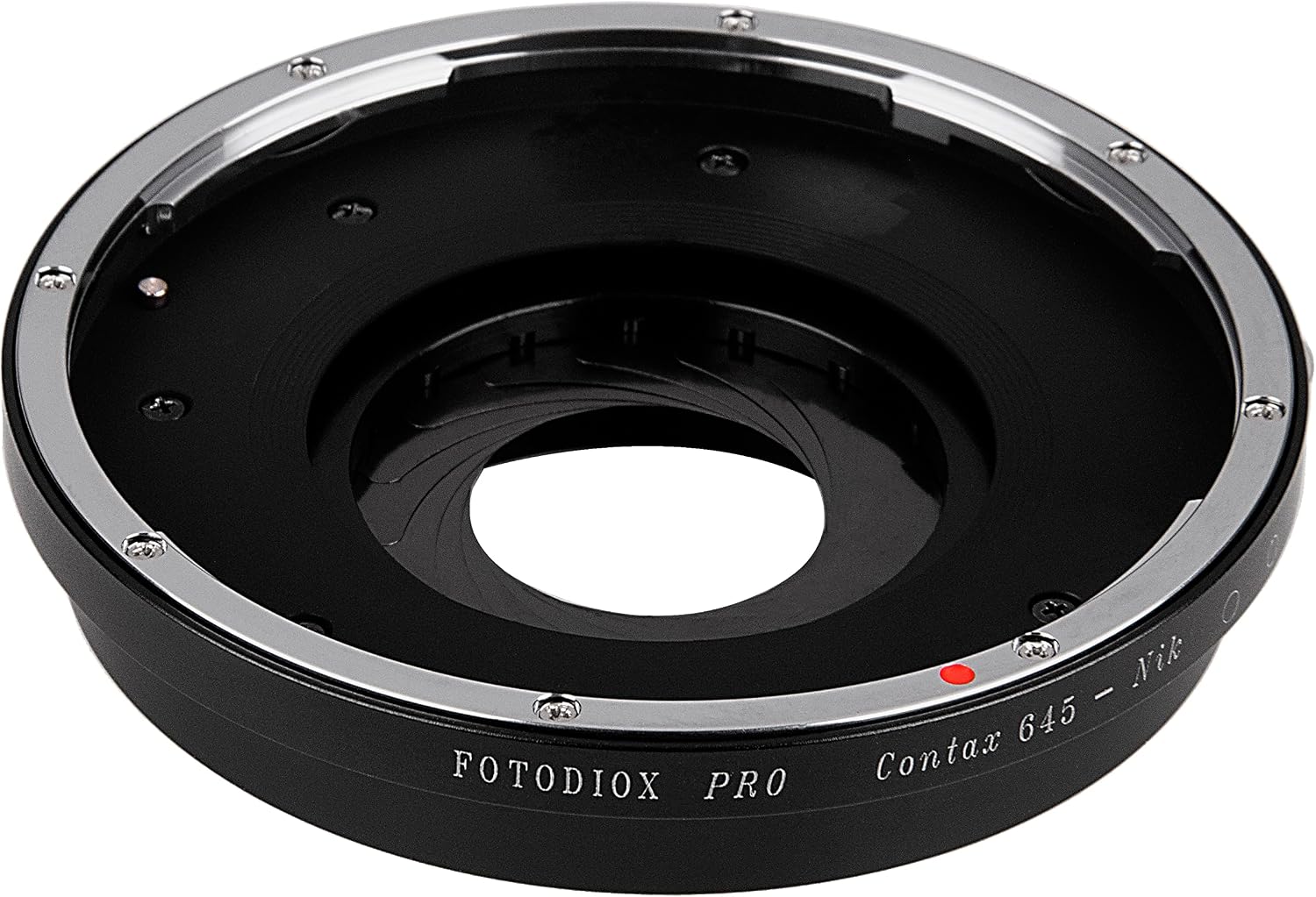 Fotodiox Pro IRIS Lens Mount Adapter Compatible with Contax 645 Lenses to Nikon F-Mount Cameras