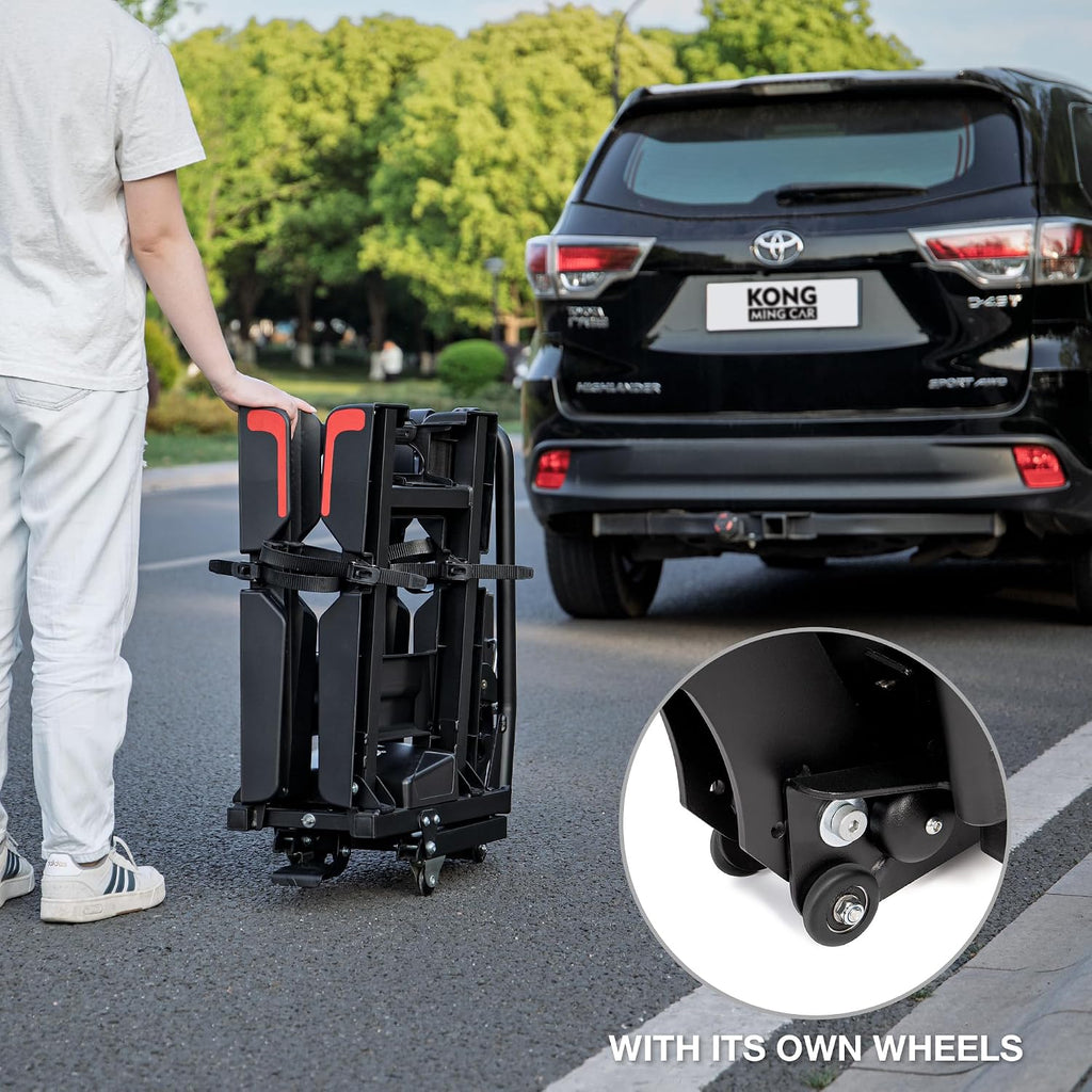 Hitch Bike Ebike Rack 200 Lbs Capacity- Tilting Folding Bicycle Car Racks - Bike Carrier Rack Fit Tires Up to 5' Wide for 2' Receivers On Cars, Suvs, Trucks, Trailers (Bike Carrier)