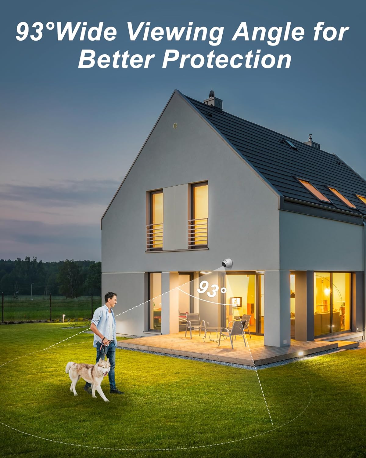Swann Home Security Camera,PoE Cat5e NVR 4K HD Video, Indoor or Outdoor Wired Surveillance CCTV Dome,Color Night Vision,Heat Motion Detection,Metal Housing,Local Storage
