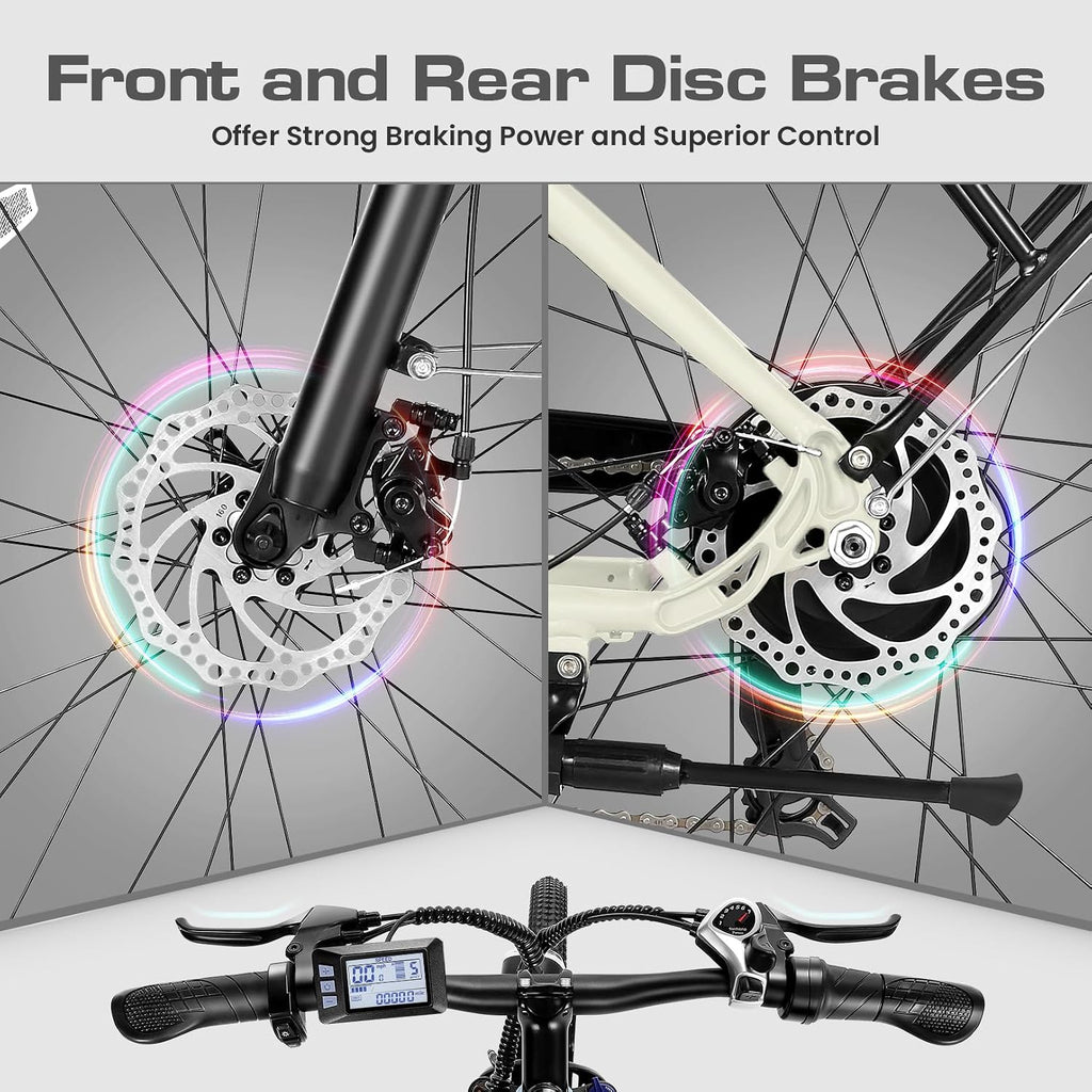 Wooken Gale 1500W Electric Bike 26' x 4.0 Fat Tire Electric Bike, EBike for Adults with 48V 720WH Removable Battery, Up to 60Miles Ebikes,7 Speed,SGS Certified to UL2849