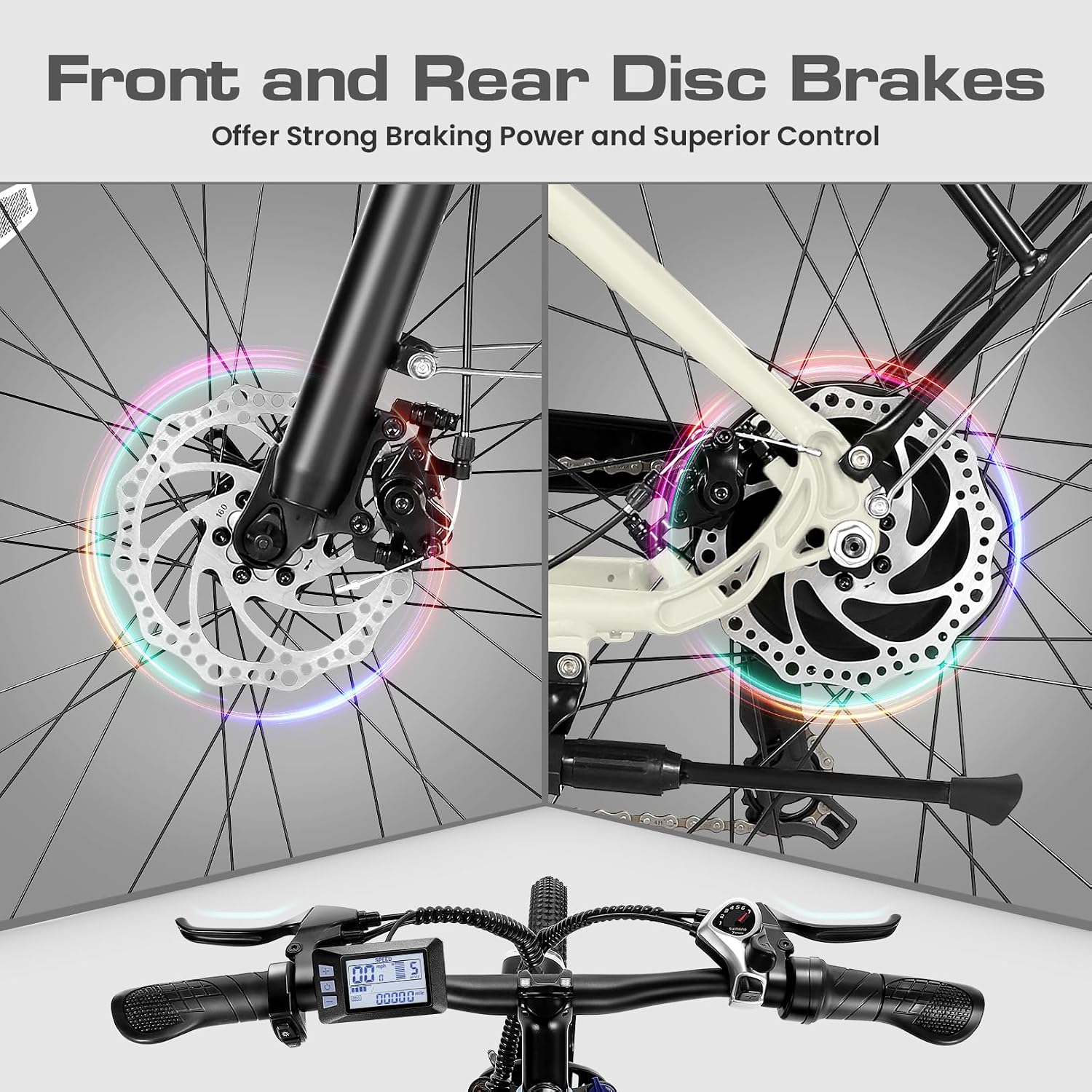 Wooken Gale 1500W Electric Bike 26' x 4.0 Fat Tire Electric Bike, EBike for Adults with 48V 720WH Removable Battery, Up to 60Miles Ebikes,7 Speed,SGS Certified to UL2849