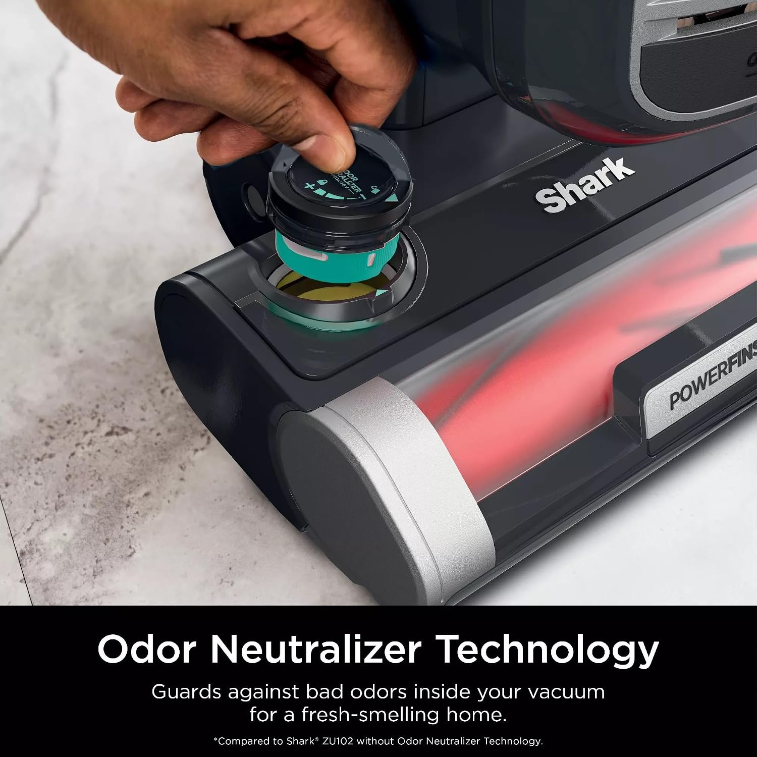 Shark ZU102 Rotator Pet Upright Vacuum with PowerFins HairPro & Odor Neutralizer Technology, Charcoal, 2.9 L Dust Cup (Renewed)