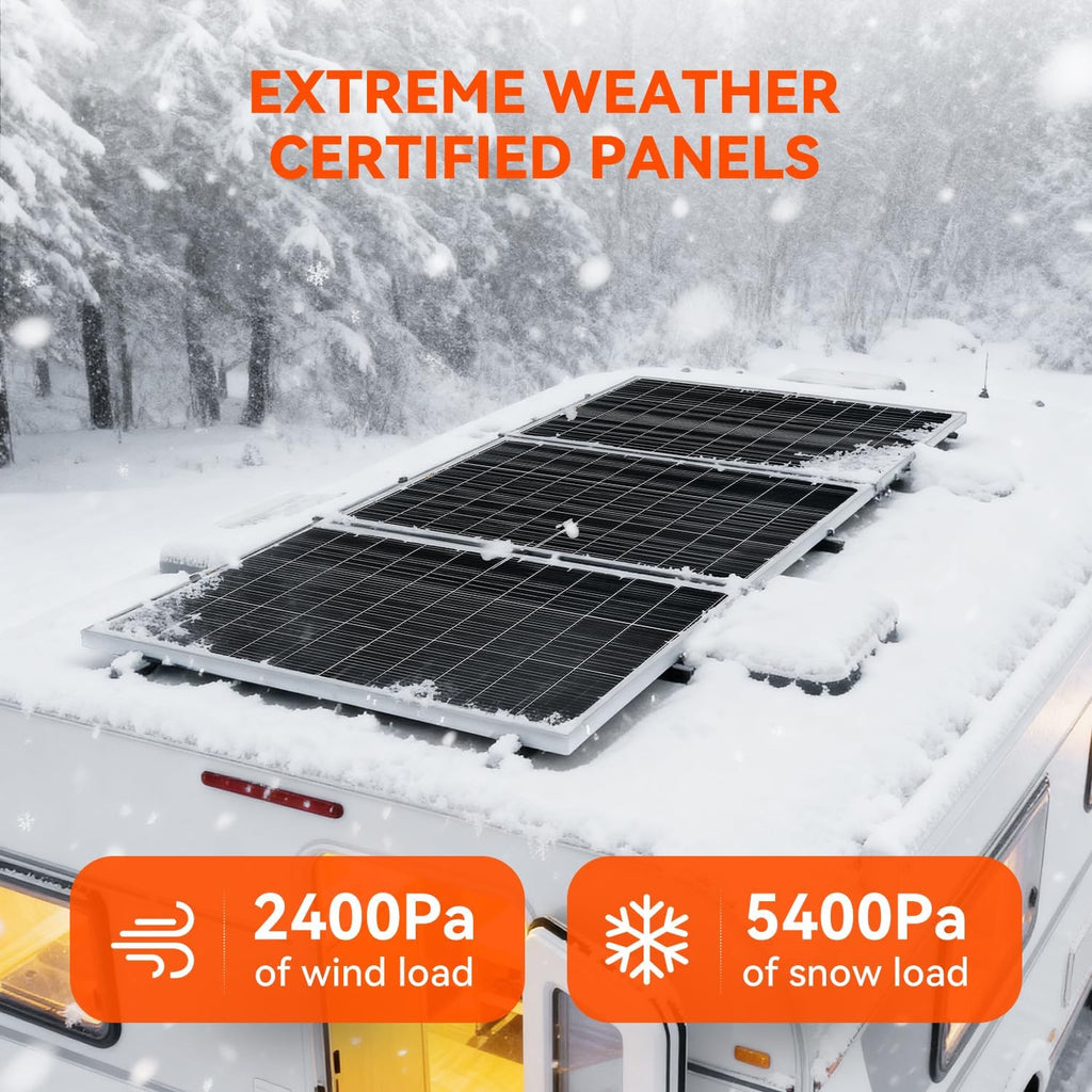 RICH SOLAR 150 Watt 12 Volt 18BB Cell Monocrystalline Solar Panel N-Type Cells High Efficiency Solar Module Charge Battery for RV Marine Boat Off Grid