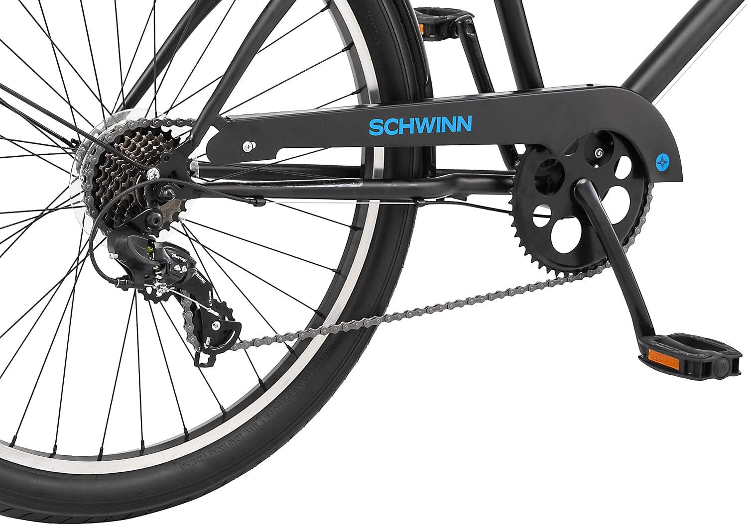 Schwinn Cruiser Bike, 26 Inch Bike for Women and Men, Beach Cruiser Bicycle, Linear Pull Brakes, Comfortable Padded Seat, Upright Riding Position, Adult Bicycle
