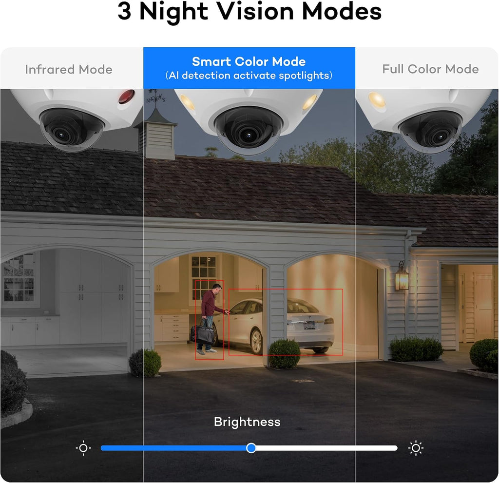 ONWOTE 12MP NVR 16 Channel Security Camera System, 16x 5MP 30FPS Outdoor PoE IP Cameras with Audio, Smart AI Color Night, 16CH 6K 4K Commercial NVR 4TB, 16x Cables(Total 1280ft), CCTV for Business