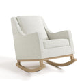 Storkcraft Pasadena Nursery Rocker (Ivory Boucle with Driftwood) - Upholstered, Rocking Chair for Nursery, Gentle Rocking Motion, Solid Wood Base