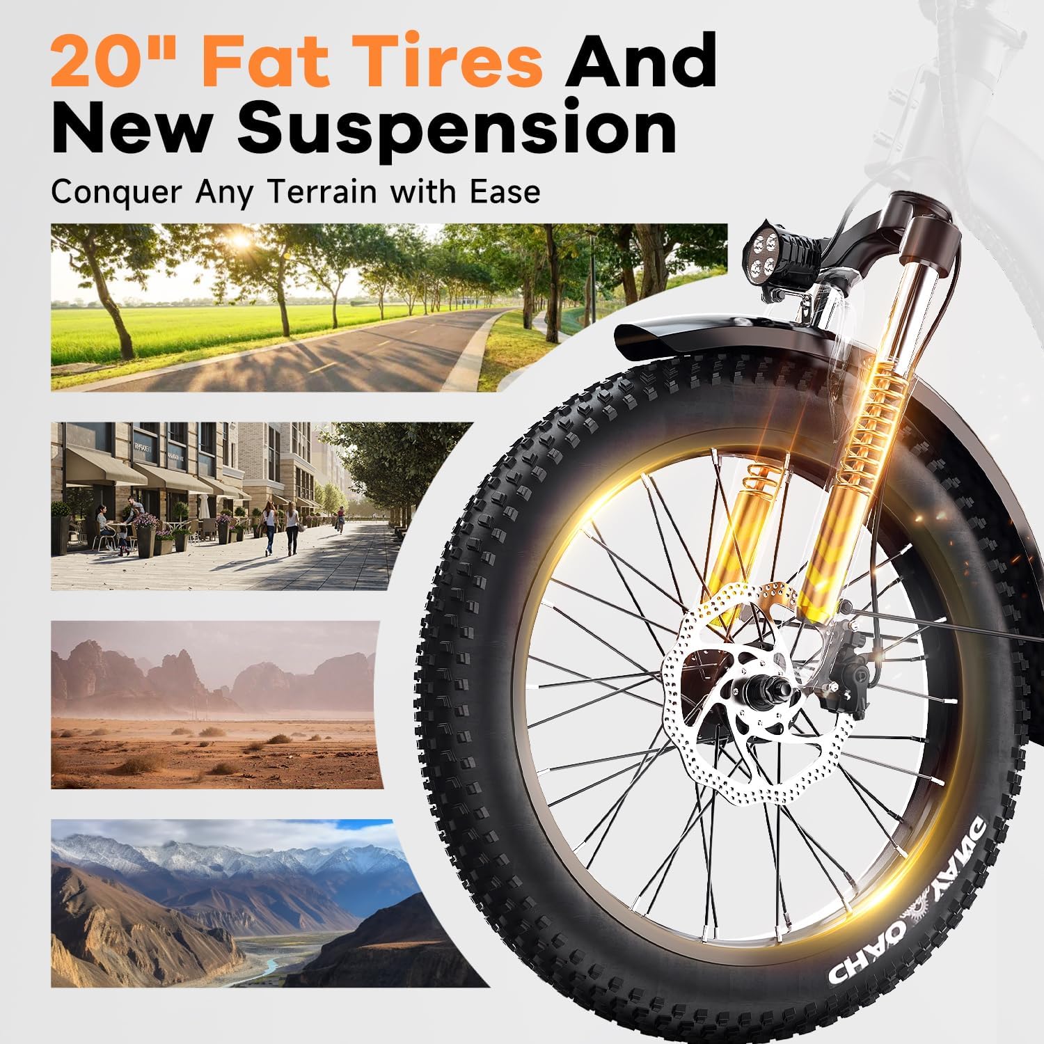 1000W Folding Electric Bike,48V 20AH Removable Battery E Bike,80 Miles Max Range Electric Bike for Adults,20' Fat Tire Foldable ebike,Adult Electric Bicycle for Commute Beach Snow