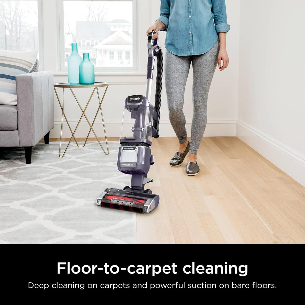 Shark LA701 Rotator Pet Lift-Away ADV Upright Vacuum with DuoClean PowerFins HairPro & Odor Neutralizer Technology, Purple (Renewed)