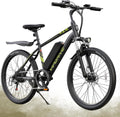 Electric Mountain Bike for Adults, 750W Peak Motor, 22 MPH Commuter Electric Bike, 48V Battery, 50Miles, 24'/26' E-Bike, 7-Speed, Front Suspension, UL Certified