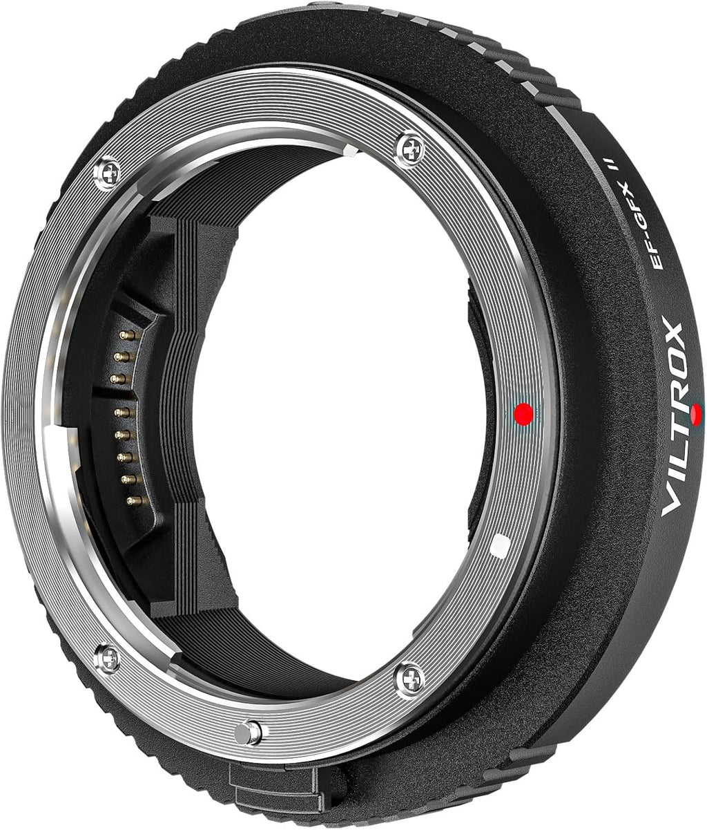 VILTROX EF-GFX II Auto Focus Lens Mount Adapter Converter with Aperture Control, EXIF Transmitting Compatible with Canon EOS EF/EF-S Lens to Fujifilm G-Mount GFX Cameras GFX 100S 50S 50R