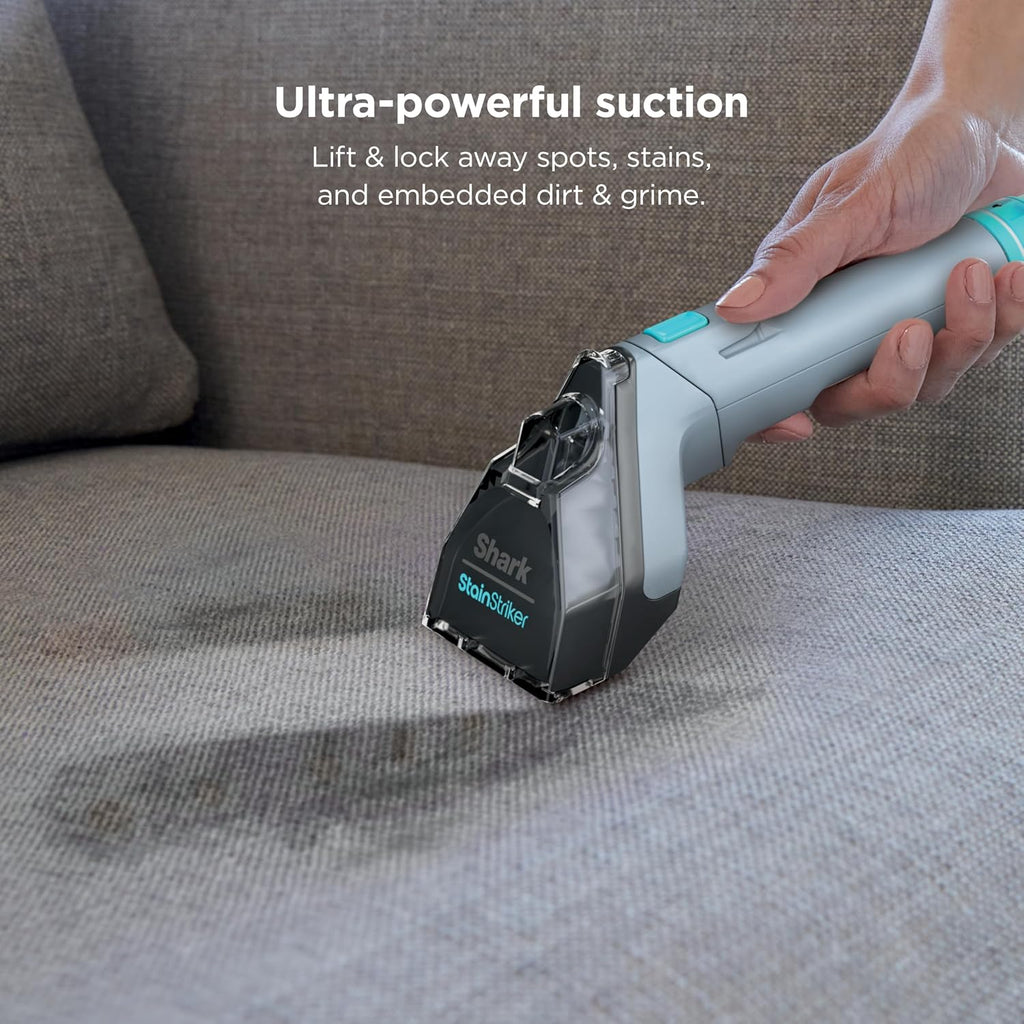 Shark StainStriker Portable Carpet Upholstery & Area Rug Cleaner, Stain & Odor Remover, Perfect for Car Interiors, Nordic Blue, PX202BRN