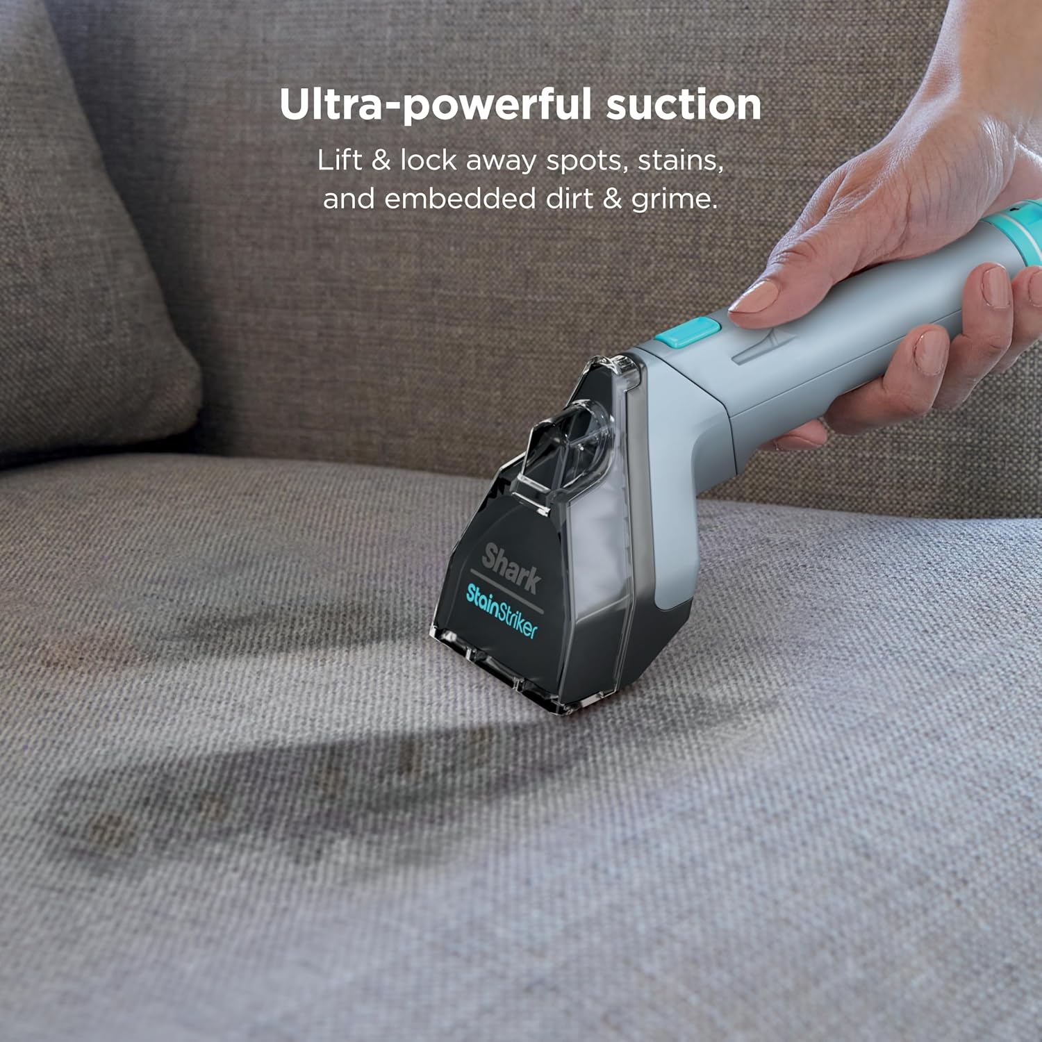 Shark StainStriker Portable Carpet Upholstery & Area Rug Cleaner, Stain & Odor Remover, Perfect for Car Interiors, Nordic Blue, PX202BRN
