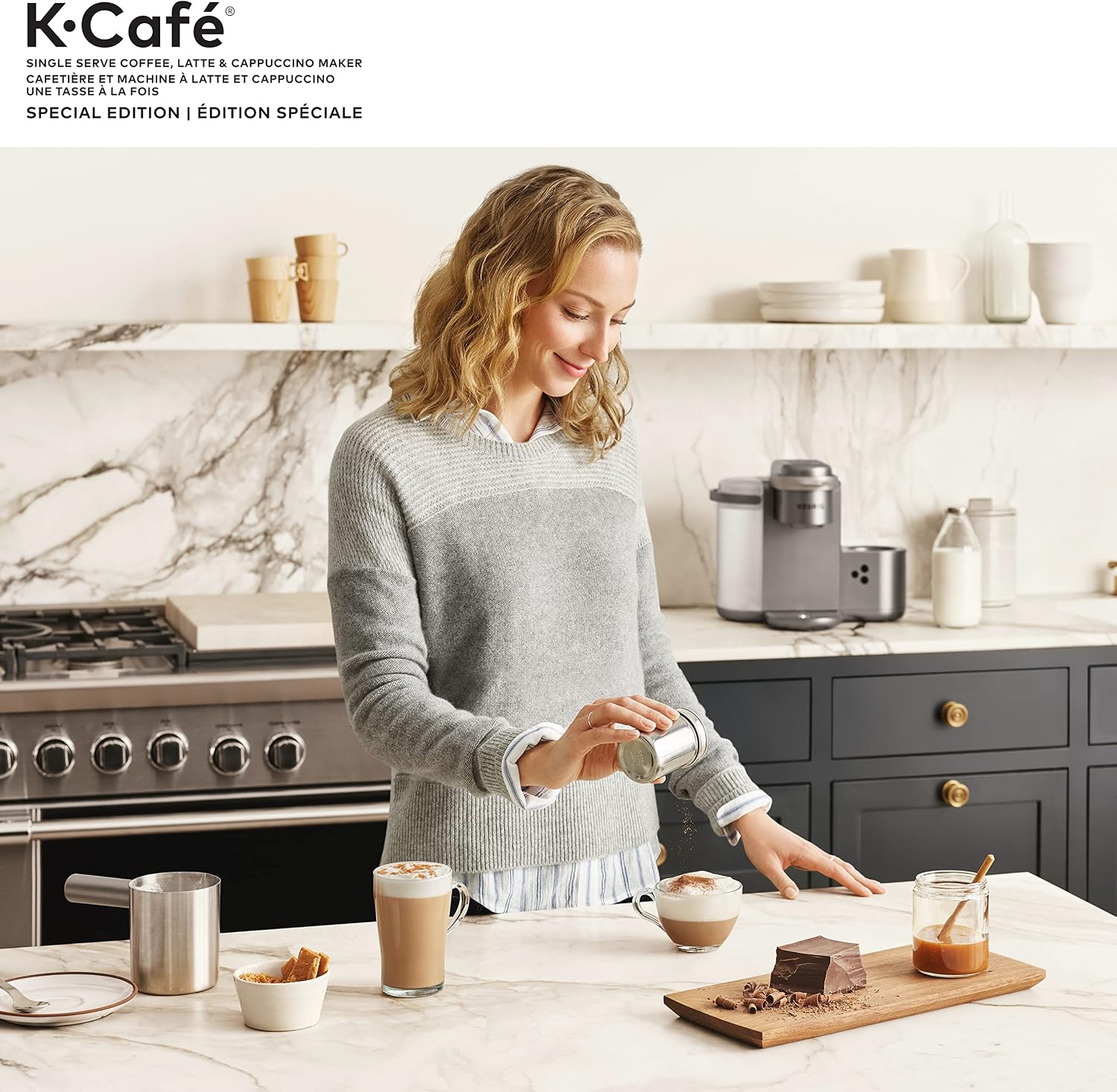 Keurig K-Café Special Edition Single Serve K-Cup Pod Coffee, Latte and Cappuccino Maker, with Milk Frother for Speciality Beverages, Grey Keurig COFFEE_MAKER