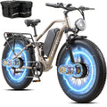 2026 Dual Motor Electric Bike for Adults AWD 5000W/3000W Peak 40 MPH/30 MPH E Dirt Bike, 52V/48V Removable Battery 65/80/150 Miles Max Long Range with Full Suspension 26' Fat Tires Mountain Bike