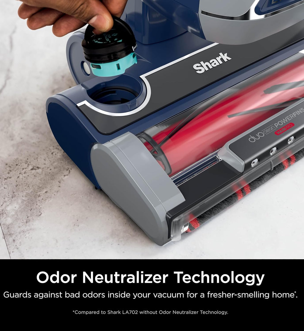 Shark Pet Performance Plus Lift-Away Upright Vacuum with DuoClean & Odor Neutralizer Technology, Anti-Allergen Complete Seal Technology & HEPA Filter, Navy/Silver (Renewed)