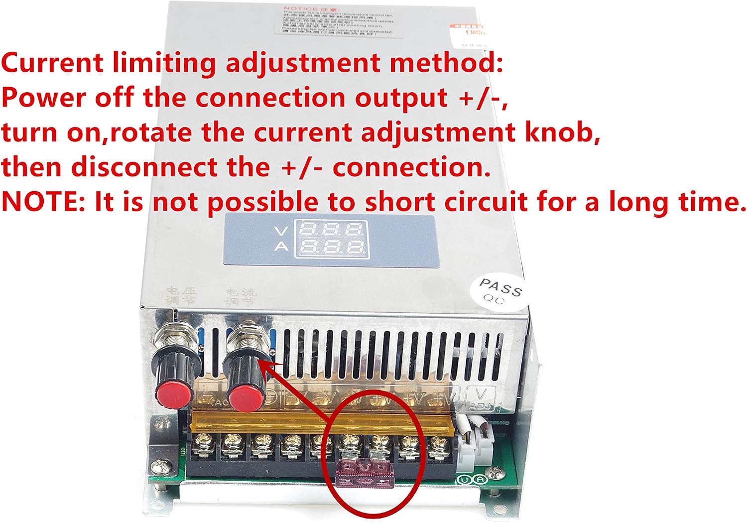 Adjustable DC Power Voltage Converter AC 110V to DC 0-80V 0-12.5A Module 80V Switching Power Supply Digital Display 1000W Voltage Regulator Built in Cooling Fan (0-80V 0-12.5A)