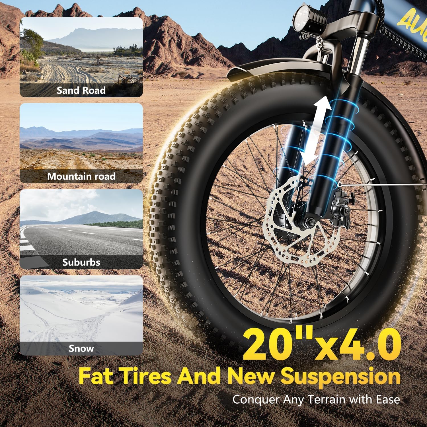 1000W Folding Electric Bike,48V 20AH Removable Battery E Bike,80 Miles Max Range Electric Bike for Adults,20' Fat Tire Foldable ebike,Adult Electric Bicycle for Commute Beach Snow
