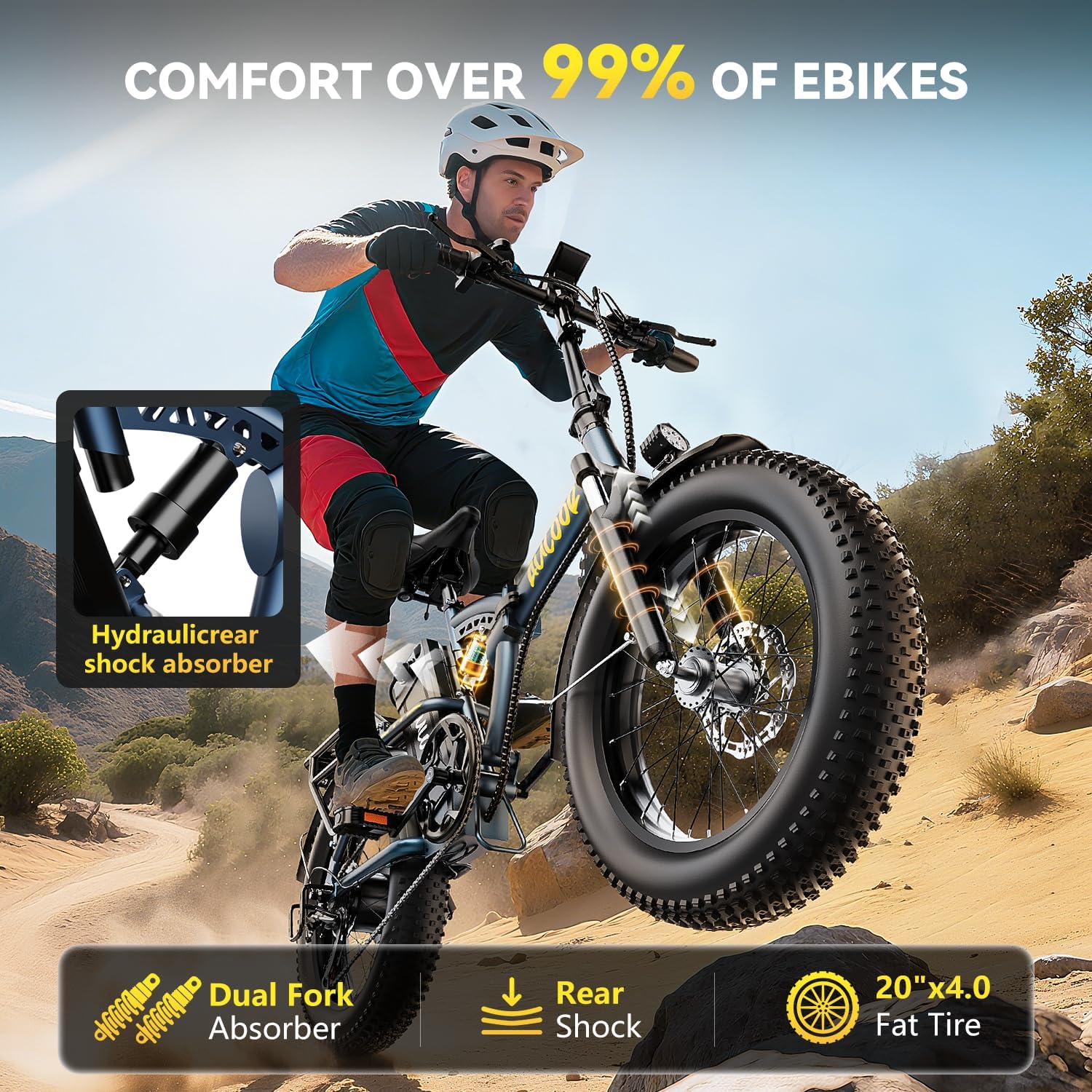 1000W Folding Electric Bike,48V 20AH Removable Battery E Bike,80 Miles Max Range Electric Bike for Adults,20' Fat Tire Foldable ebike,Adult Electric Bicycle for Commute Beach Snow