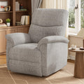 GarveeHome Manual Swivel Rocker Recliner Chair, 360° Swivel Oversized Chenille Reclining Armchair for Living Room Bedroom Home Theater, 150° Recline, Heavy Duty 350 LBS Capacity Single Sofa