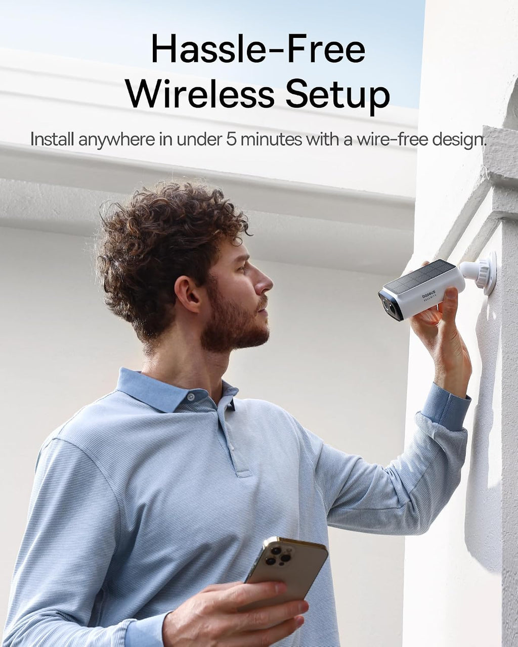 Baseus Solar Security Cameras Wireless Outdoor S1 Lite 4-Cam Kit, 2K Solocam, Continuous Power, Color Night Vision, AI Human Detection, IP67, No Monthly Fee, Compatible with Alexa & Google Home