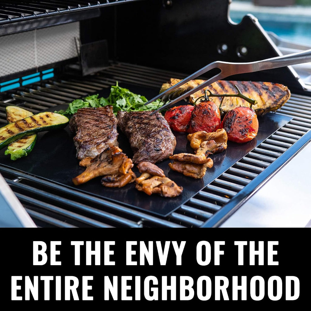 Grillaholics Premium BBQ Grill Tools – The Ultimate Grilling Gift for Dad - Luxury 4-Piece Barbecue Utensils Grill Set with Wooden Gift Box