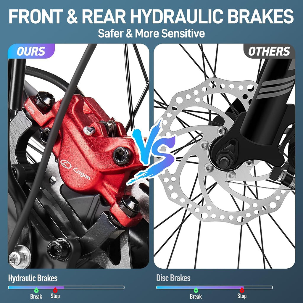Dual Motor Ebike 8000W Peak for Adults - 58V Max-Output 36AH Battery 24 Inch Fat Tire Electric Bike LCD Display Fast 47MPH 105 Miles Range for Hunting Fishing