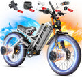 eAhora 2026 Romeo Pro3/2 50/46Mph Ebike 5600/4000W Dual Motor 200+Miles Electric Bike for Adults, 52V/70Ah 60V/80Ah Long Range 26 * 4.0' Fat Tire Full Suspension Electric Mountain Bike