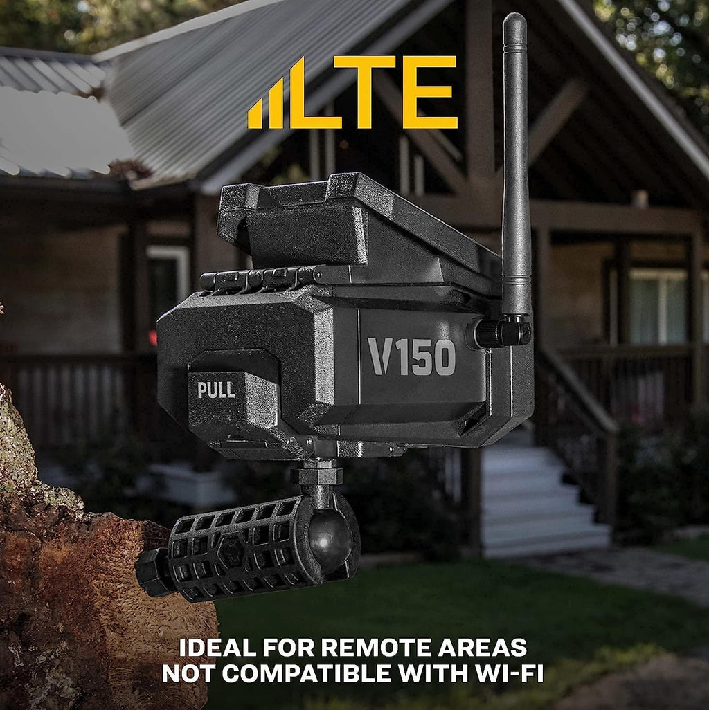 Vosker V150 Solar-Powered LTE Cellular Home Security Outdoor Camera | Motion Activated Sensor Nightvision Wireless Camera | Receive Photos on Your Mobile App with SD Cards and Cleaning Cloth (3PK)