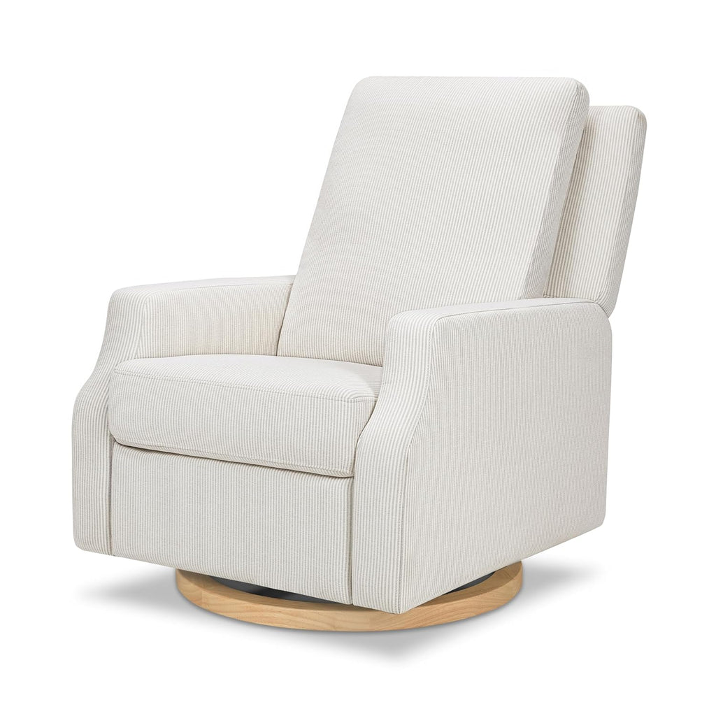 Namesake Crewe Glider Recliner Nursery Chair - GREENGUARD Gold & Certi-PUR US Certified Rocker Recliner - Glider Rocking Chair for Nursery & Living Room - Manual, 360° Swivel, Fog Chatham