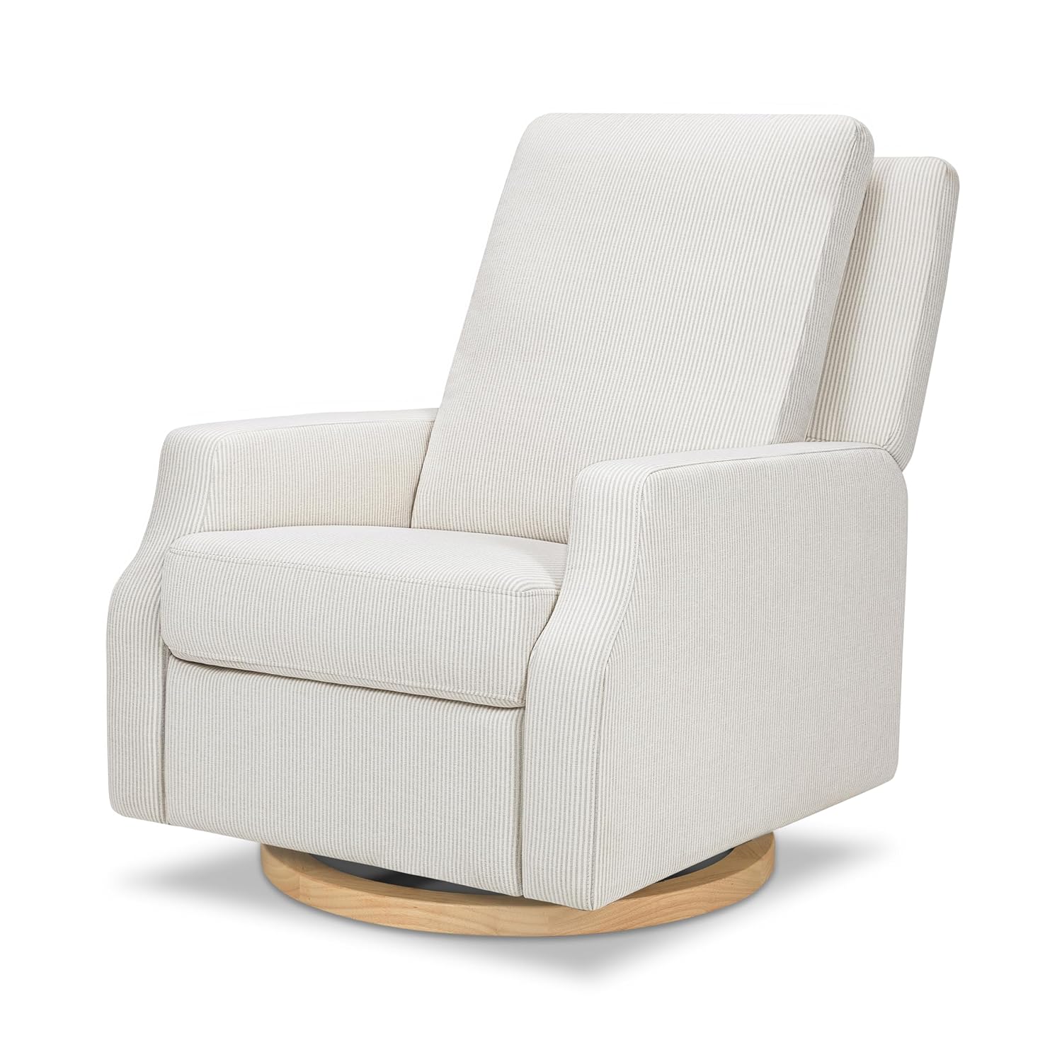 Namesake Crewe Glider Recliner Nursery Chair - GREENGUARD Gold & Certi-PUR US Certified Rocker Recliner - Glider Rocking Chair for Nursery & Living Room - Manual, 360° Swivel, Fog Chatham