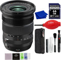 Fujifilm XF 10-24mm f/4 R OIS WR Lens (Black) with Advance Accessories and Travel Bundle | Fuji XF 10-24mm