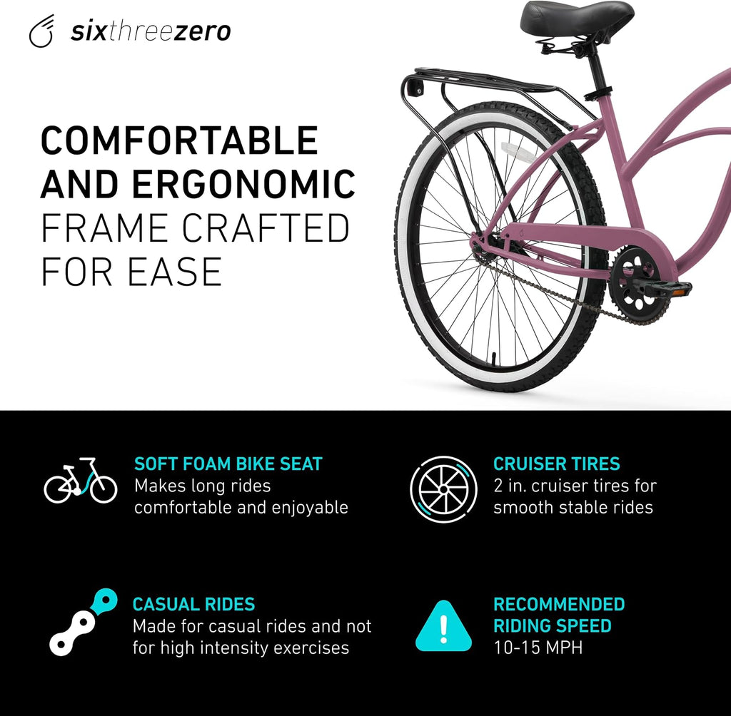 sixthreezero Around The Block Women's Beach Cruiser Bike