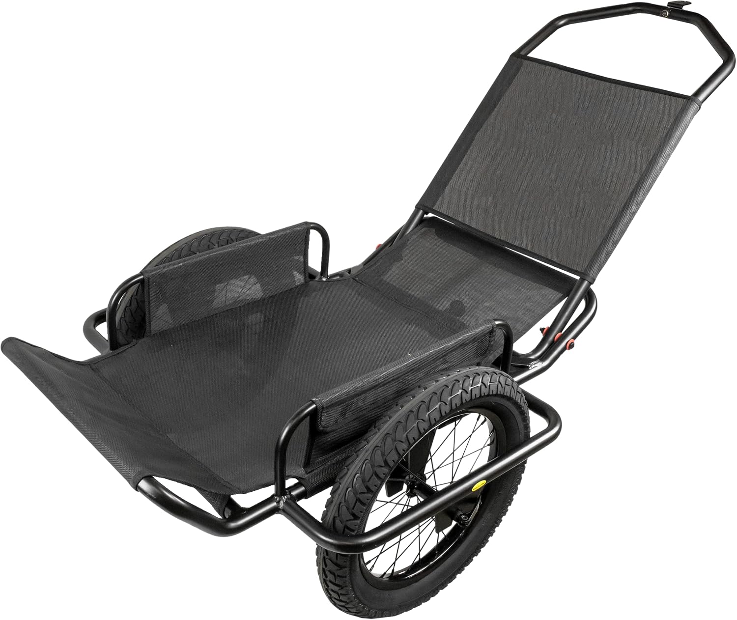 Rambo Bikes Aluminum Bike Trailer Cart - Heavy-Duty Game Cart and Utility Trailer - 300lbs Maximum Capacity - 6061 Aluminum Alloy Frame, 16' Fat Tires for Any Terrain - All-Purpose Foldable Trailer