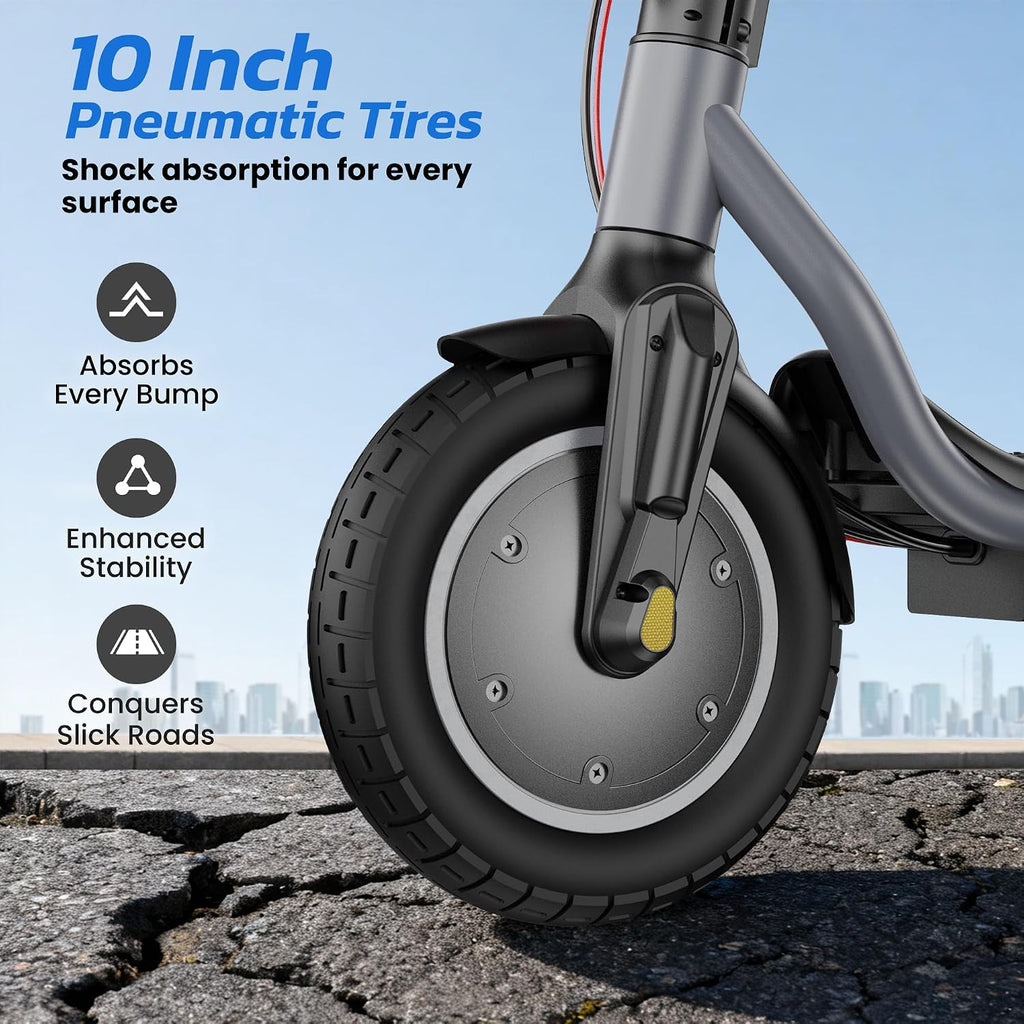 Electric Scooter, 500W/750W Powerful Motor, 22/25 MPH Top Speed & 23/28 Miles Range, 9.3'/10' Tires, Foldable Commuter Scooter for Adults and Teens with Dual Braking,Cruise Control,APP Control